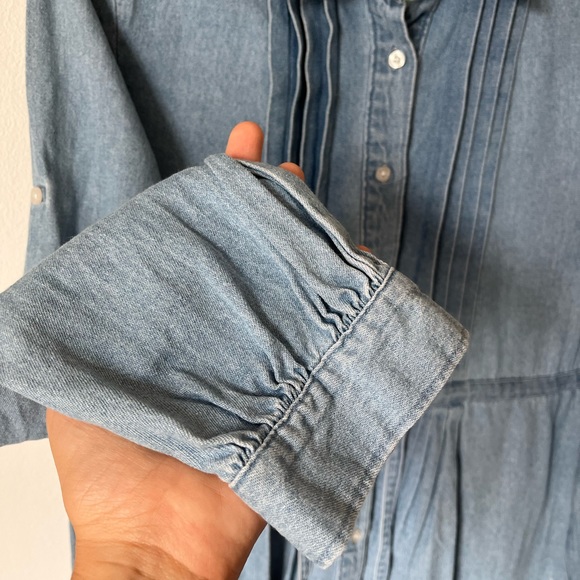 Alfred Sung denim dress 90s vintage boho - Picture 5 of 10